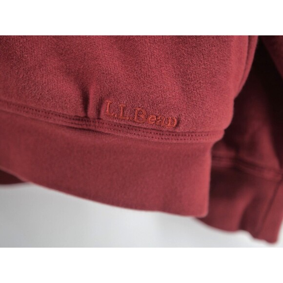 LL Bean MT Sherpa Lined Full Zip Jacket Katahdin Iron Works Red Med Tall - Picture 5 of 8